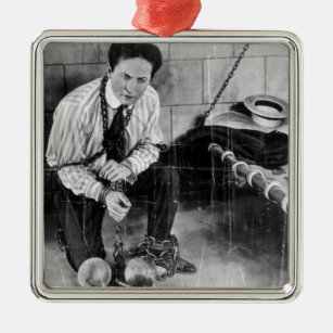 Harry Houdini ungefähr, zum vom Gefängnis zu Silbernes Ornament