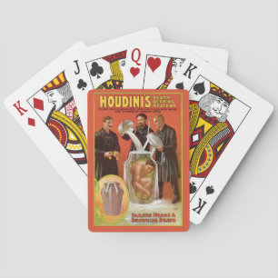Harry Houdini Vintag Advertising Spielkarten