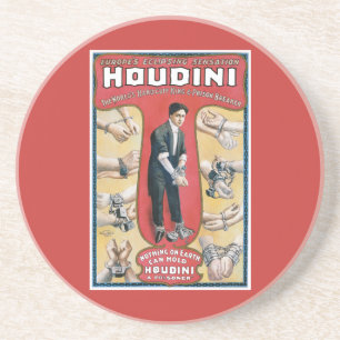 Harry Houdini Vintag Magician Poster Getränkeuntersetzer