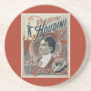 Harry Houdini Vintage Zauberer Poster Untersetzer