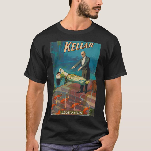 Harry Kellar Levitation Magic Trick Premium T-Shirt (Vorderseite)