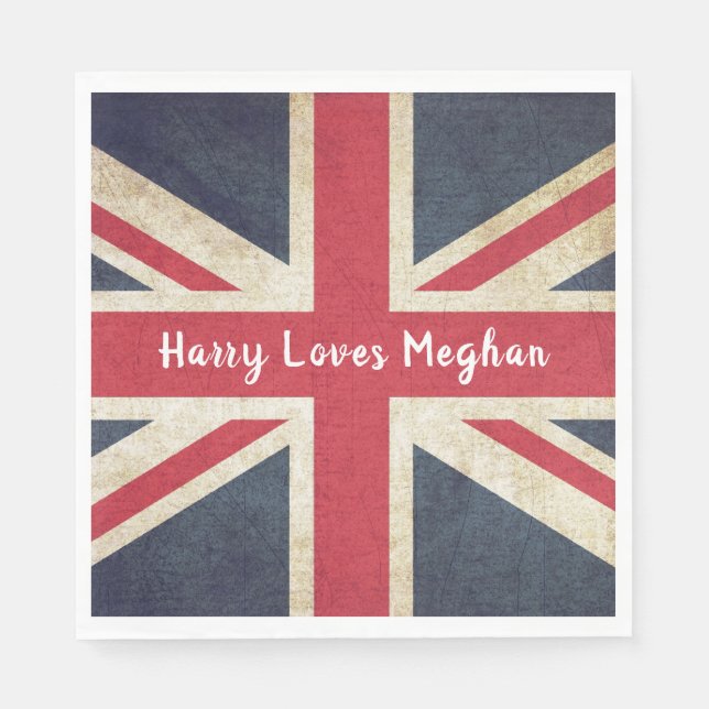 Harry LIEBEN Meghan Royal Wedding Party Napkins Serviette (Vorderseite)