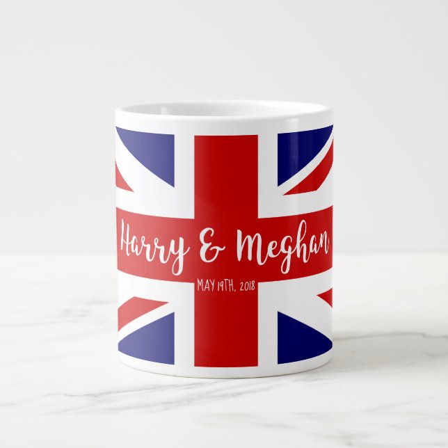 Harry & Meghan | Königliche Hochzeitsfeier Jumbo-Tasse (Vorderseite)