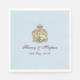 Harry Meghan Posh Royal Wedding Party Napkins Serviette