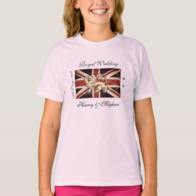 Harry Meghan Royal Wedding Kids T - Shirt (Vorderseite)