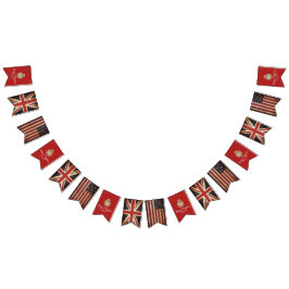 Harry Meghan UK USA Flag Wedding Party Banner