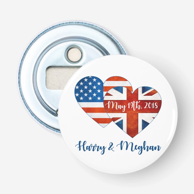 Harry & Meghan Wedding, 19. Mai 2018 Flaschenöffner (Vorderseite)