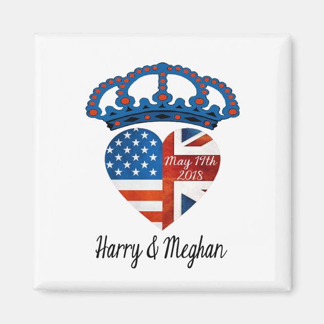 Harry & Meghan Wedding, 19. Mai 2018 Magnet (Vorne)