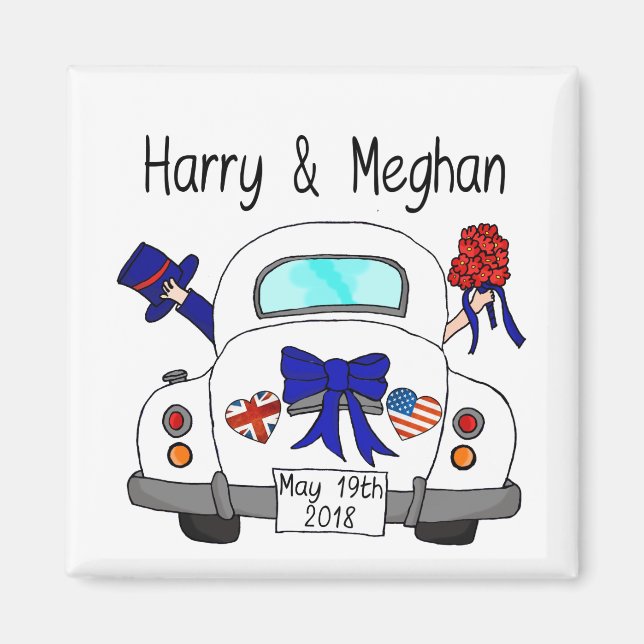 Harry & Meghan Wedding, 19. Mai 2018 Magnet (Vorne)