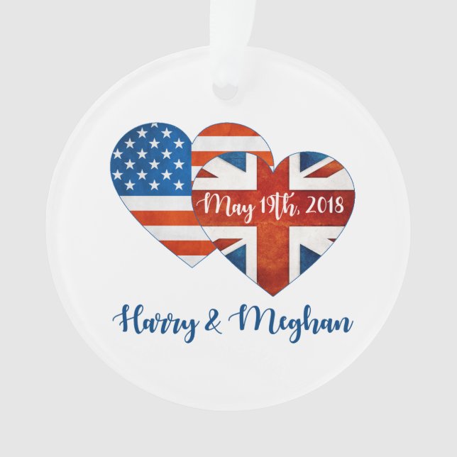 Harry & Meghan Wedding, 19. Mai 2018 Ornament (Vorderseite)