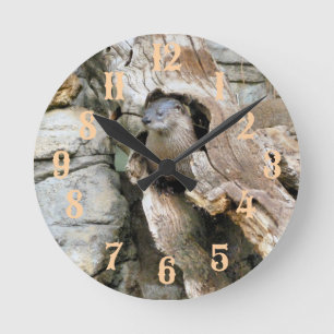 Harry Otter Runde Wanduhr