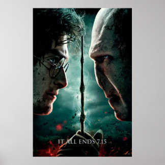 Harry Potter 7 Part 2 - Harry vs Voldemort Poster