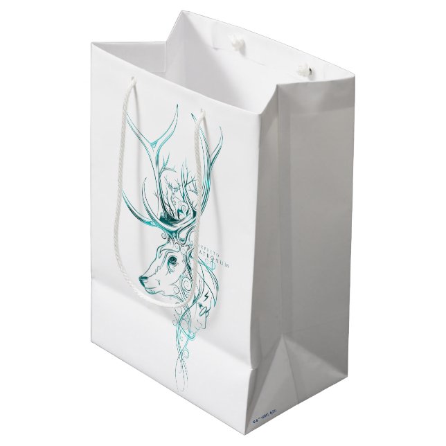 Harry Potter | Aguamenti EXPECTO PATRONUM™ Stag Mittlere Geschenktüte (Vorderseite Schrägansicht)