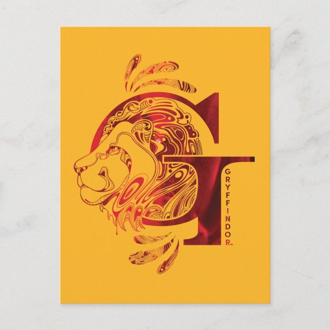 Harry Potter Aguamenti GRYFFINDOR™ Graphic Postkarte (Vorderseite)