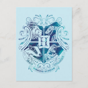 Harry Potter   Aguamenti HOGWARTS™ Crest Postkarte