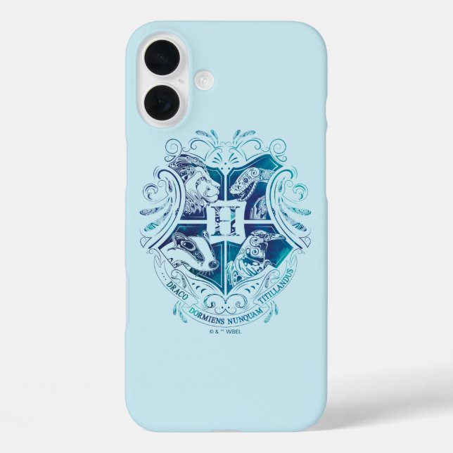 Harry Potter | Aguamenti HOGWARTS™ Wappen Case-Mate iPhone Hülle (Rückseite)