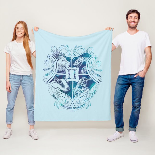 Harry Potter | Aguamenti HOGWARTS™ Wappen Fleecedecke (Beispiel)
