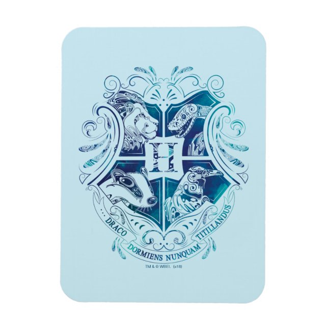 Harry Potter | Aguamenti HOGWARTS™ Wappen Magnet (Vertikal)