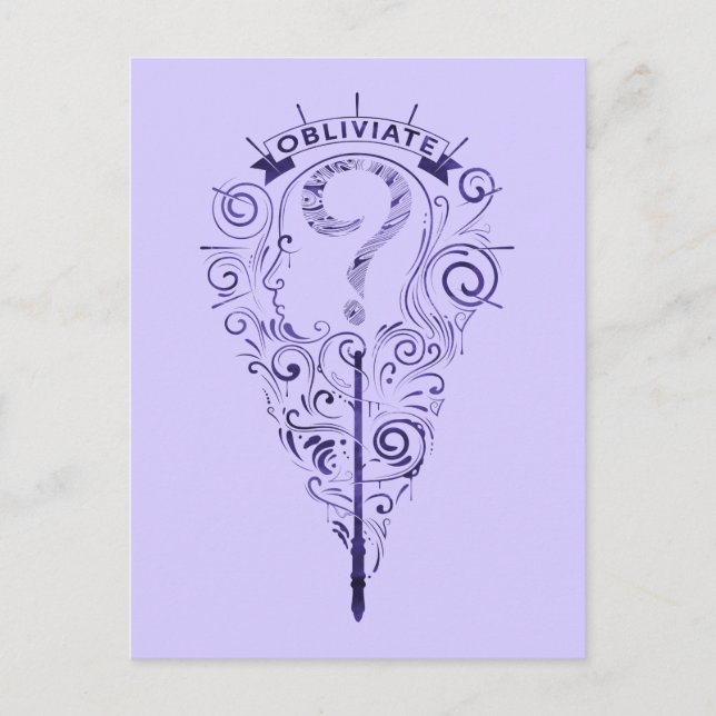 Harry Potter | Aguamenti Obliviate Graphic Postkarte (Vorderseite)