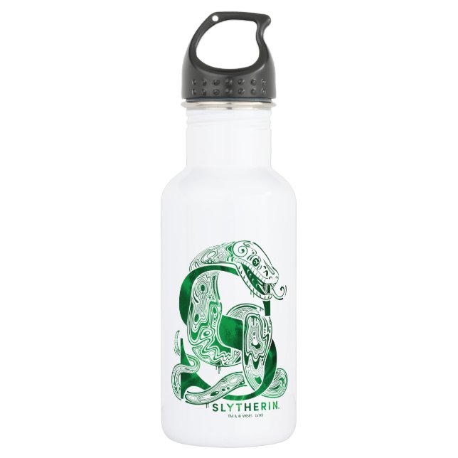Harry Potter Aguamenti SLYTHERIN™ Graphic Edelstahlflasche (Vorderseite)