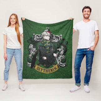 HARRY POTTER™ | Anime Draco Malfoy House Wappen Fleecedecke