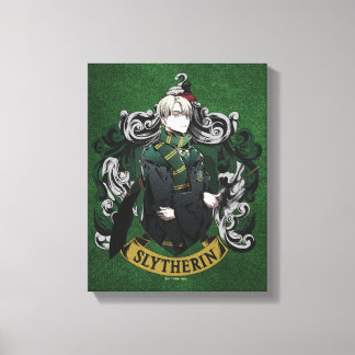 HARRY POTTER™ | Anime Draco Malfoy House Wappen Leinwanddruck