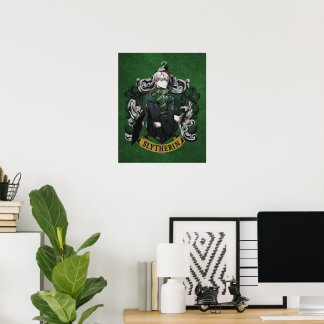 HARRY POTTER™ | Anime Draco Malfoy House Wappen Poster