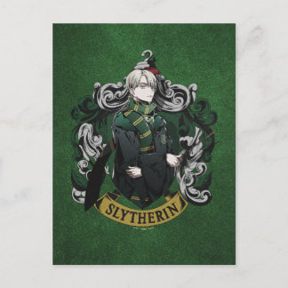 HARRY POTTER™ | Anime Draco Malfoy House Wappen Postkarte