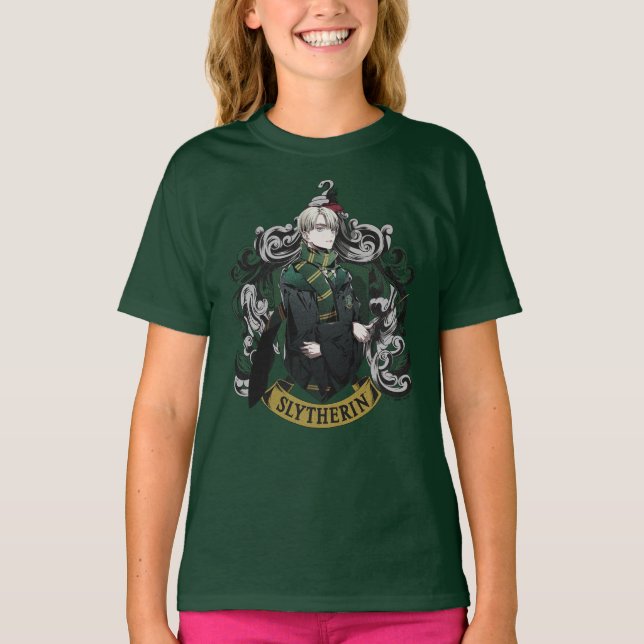 HARRY POTTER™ | Anime Draco Malfoy House Wappen T-Shirt (Vorderseite)