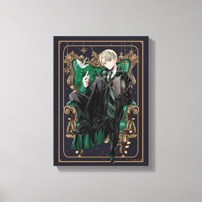 HARRY POTTER™ | Anime Draco Malfoy Seated Leinwanddruck (Vorderseite)