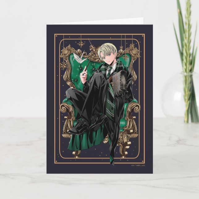 HARRY POTTER™ | Anime Draco Malfoy Sitzplatz Karte (Vorderseite)
