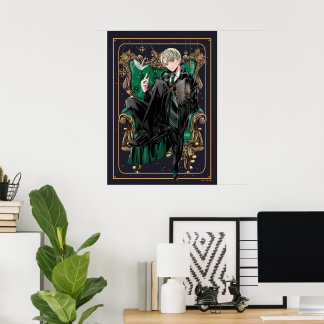 HARRY POTTER™ | Anime Draco Malfoy Sitzplatz Poster