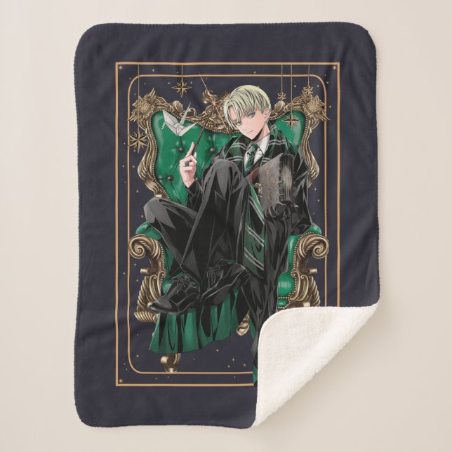 HARRY POTTER™ | Anime Draco Malfoy Sitzplatz Sherpadecke (Vorderseite)