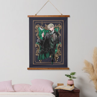 HARRY POTTER™ | Anime Draco Malfoy Sitzplatz Wandteppich Mit Holzrahmen