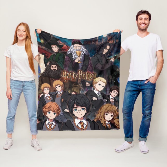 HARRY POTTER™ Anime Ensemble Scene Fleecedecke (Beispiel)