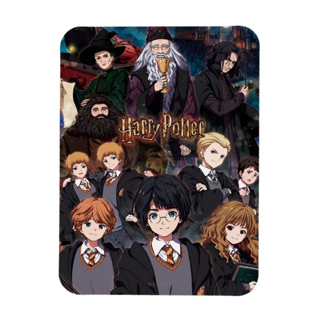 HARRY POTTER™ Anime Ensemble Scene Magnet (Vertikal)