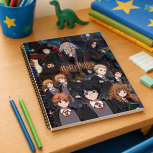 HARRY POTTER™ Anime-Ensemble-Szene Notizbuch