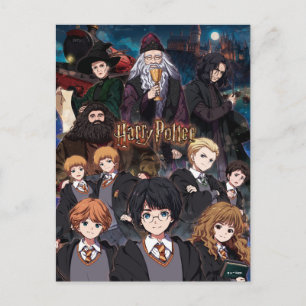 HARRY POTTER™ Anime Ensemble Szene Postkarte