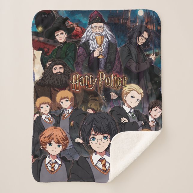 HARRY POTTER™ Anime-Ensemble-Szene Sherpadecke (Vorderseite)