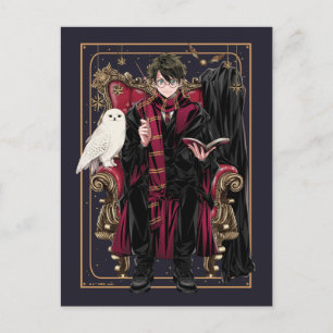 HARRY POTTER™   Anime HARRY POTTER™ Seated Postkarte