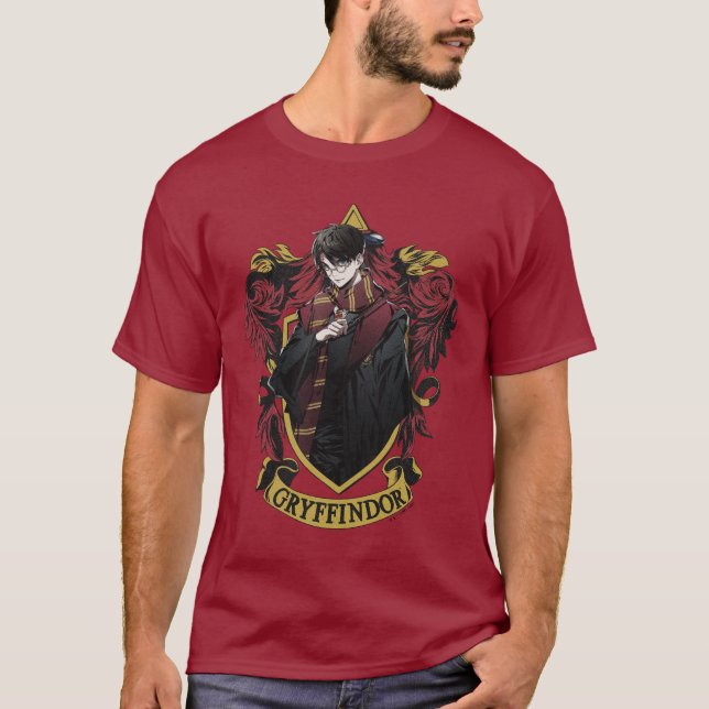 HARRY POTTER™ | Anime HARRY POTTER™ Wappen T-Shirt (Vorderseite)