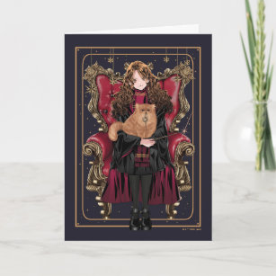 HARRY POTTER™   Anime Hermione Granger Seated Karte