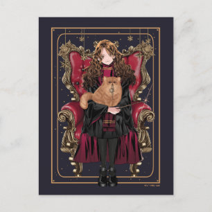 HARRY POTTER™   Anime Hermione Granger Seated Postkarte