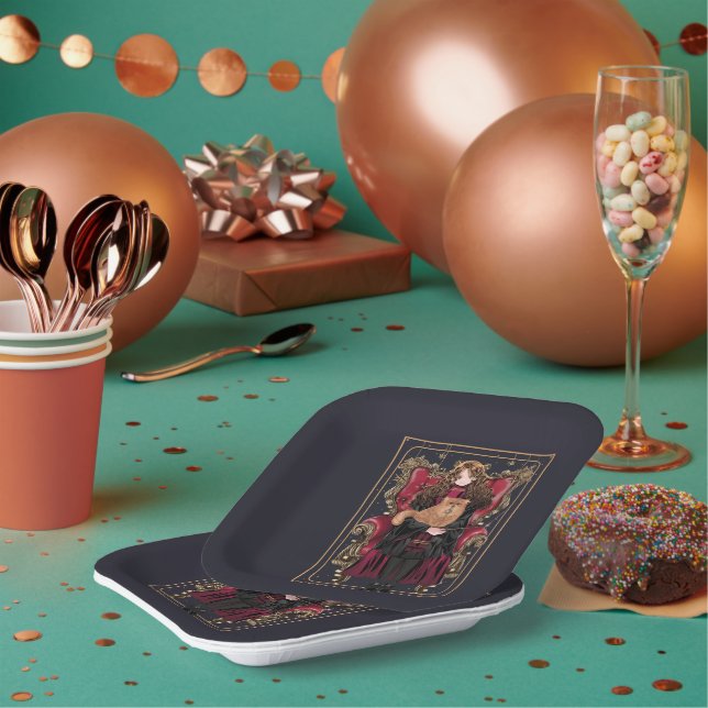 HARRY POTTER™ | Anime Hermione Granger Sitzplatz Pappteller (Multi)