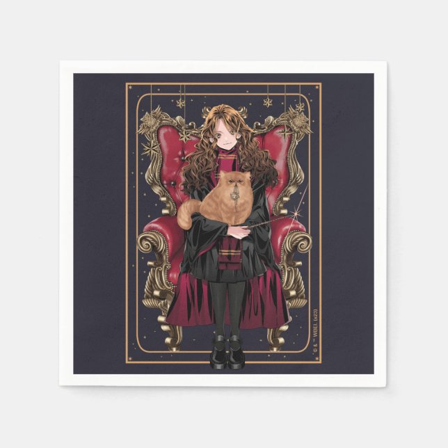HARRY POTTER™ | Anime Hermione Granger Sitzplatz Serviette (Vorderseite)