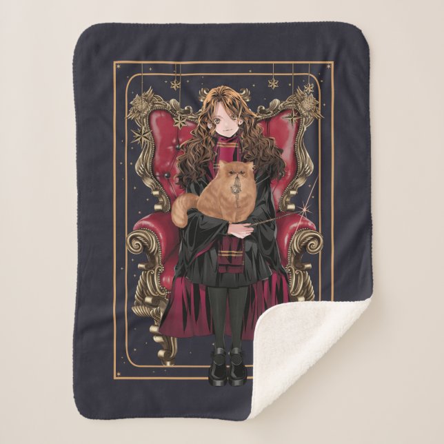 HARRY POTTER™ | Anime Hermione Granger Sitzplatz Sherpadecke (Vorderseite)