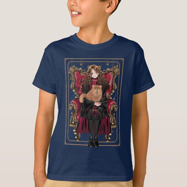 HARRY POTTER™ | Anime Hermione Granger Sitzplatz T-Shirt (Vorderseite)