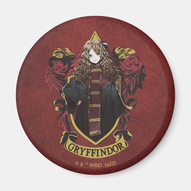 HARRY POTTER™ | Anime Hermione House Wappen Magnet (Vorne)