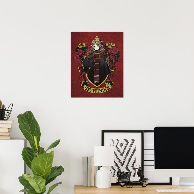HARRY POTTER™ | Anime Hermione House Wappen Poster (Heimbüro)