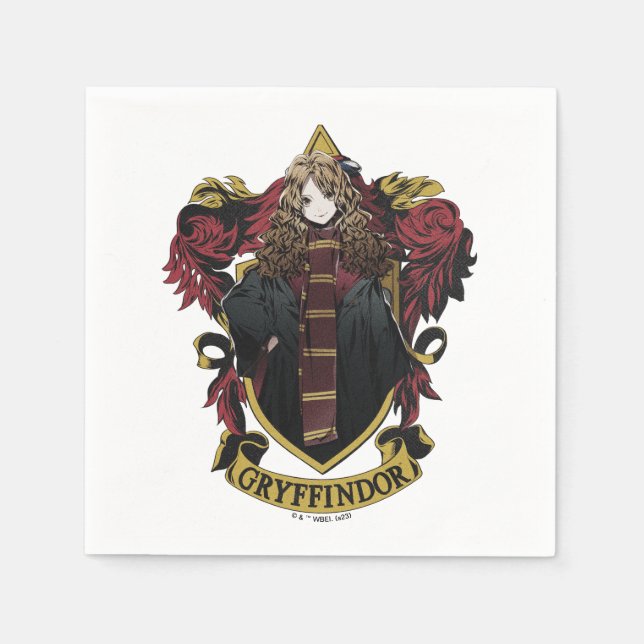 HARRY POTTER™ | Anime Hermione House Wappen Serviette (Vorderseite)